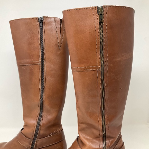Aldo Brown Leather Riding Boots - Picture 8 of 14